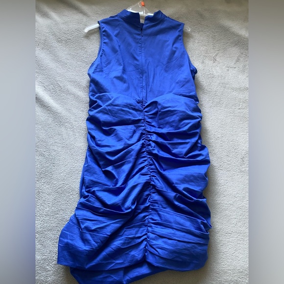 Blue ruched Zara dress - Picture 3 of 5